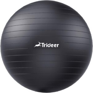 Trideer Yoga Ball Exercise Ball for Working Out. 5 Sizes Gym Ball. Birthing Ball for Pregnancy. Swiss Ball for Physical Therapy. Balance. Stability. Fitness. Office Ball Chair. Quick Pump Included