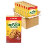 belVita Breakfast Bars Biscuits, Cinnamon Brown Sugar, Value Pack, 12 Packs (4 Biscuits Per Pack)