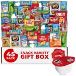 Snack Box Care Package Gift Box - Large Variety Snack, Candy & Treats for College Students, Adults, Kids, and Office Treats (3 Pack, 60, Count)